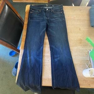 7FAMK dojo flare jeans. Size 28